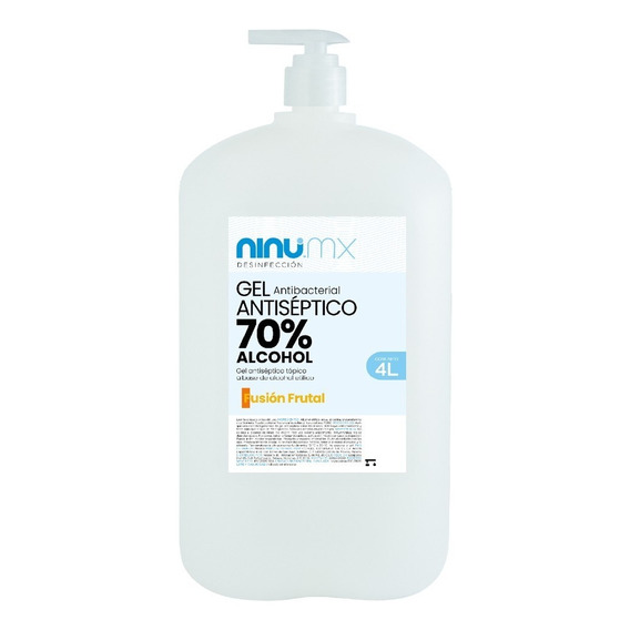 Gel Antibacterial Gel Antiséptico Ninu 4 L Con Dosificador Fragancia Menta