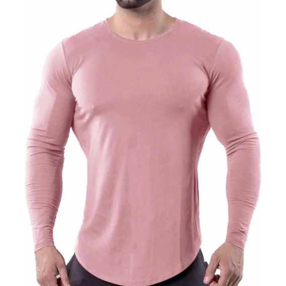 Playera Licra Deportiva Casual Gym Ajuste Perfecto Moda M412