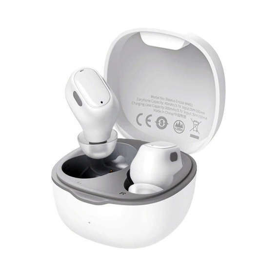 Audífonos Bluetooth Baseus Encok Wm01 Color Blanco In-ear