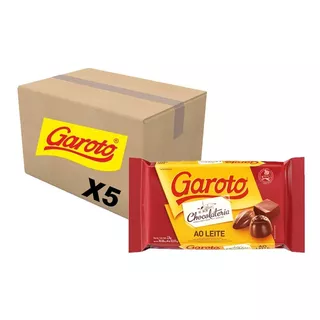 Caixa Chocolate Ao Leite 2,1kg Garoto C/5 Unidades