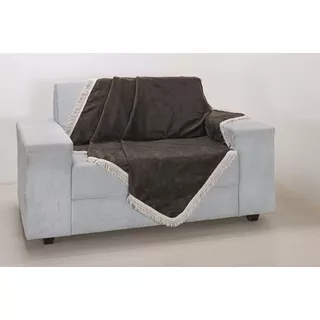 Manta Sofá Xale Decorativo Suede Franja 2.90mx1.50 Promoção