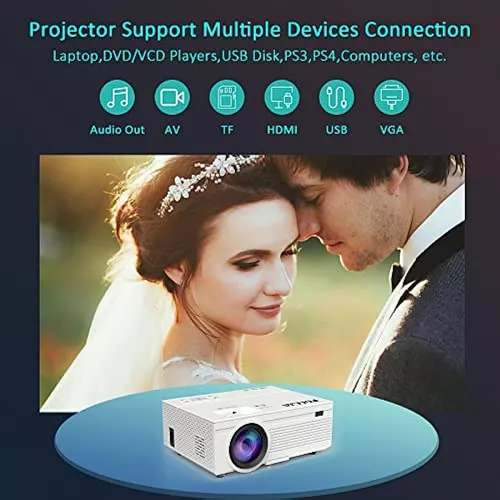 Mini proyector WiFi proyector de video ACROJOY con trípode HD 1080P y  pantalla de 240 pulgadas proyector portátil de películas para exteriores –  Yaxa Colombia