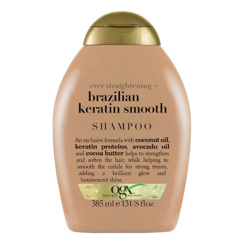  Ogx Brazilian Keratin Smooth Shampoo Cabello Seco Con Frizz