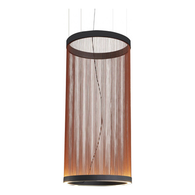 Colgante Hilo 5 Led Integrado 60w Diseño Terracota 55x110cm