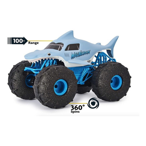 Carro Monster Megalodon Con Control Remoto 