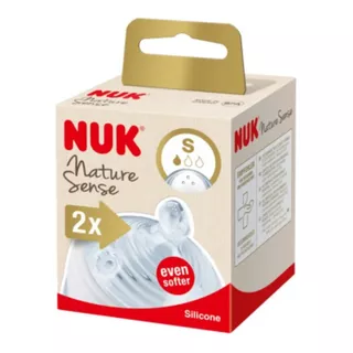 Tetina X2 Nature Sense Nuk Flujo S Para Mamadera 0-6 Meses