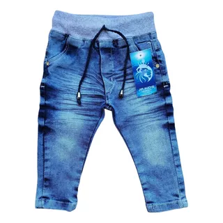 Calca Jeans Bebe Menino 1º Passos Com Elastano 