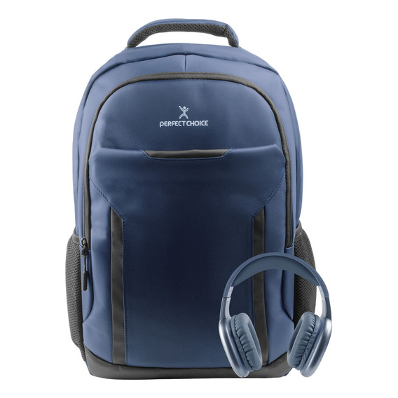 Mochila Para Laptop + Audifonos Inalambricos Perfect Choice