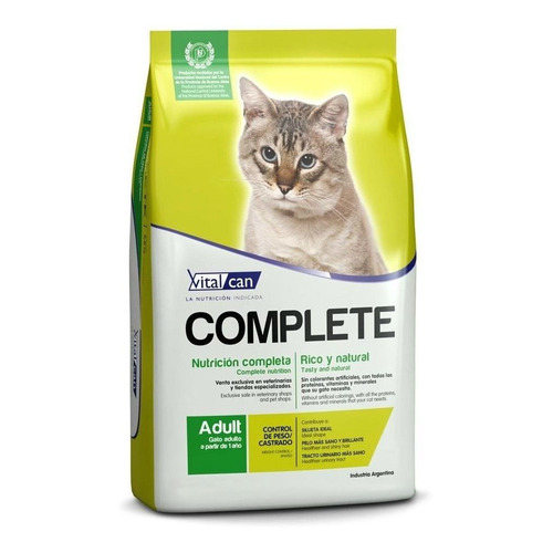 Alimento Vitalcan Complete Mantenimiento para gato adulto sabor mix en bolsa de 15 kg