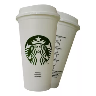 Starbucks Copo Plástico Branco Original