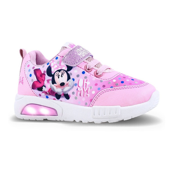 Zapatillas Footy Minnie Pop Luz Led Niña Min307