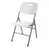 Silla Plegable De Plástico Y Acero Para Jardín Camping LG Color Blanco Blanco