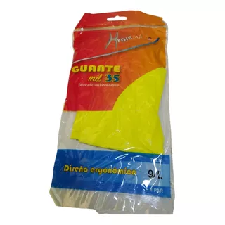 Guantes Latex Domestico Amarillo 12 Pares Talla L