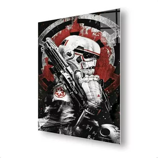 Cuadro Metálico Stormtrooper Byr Star Wars  Arte Aluminio 