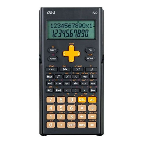 Calculadora Científica Deli E1720 Color Negro