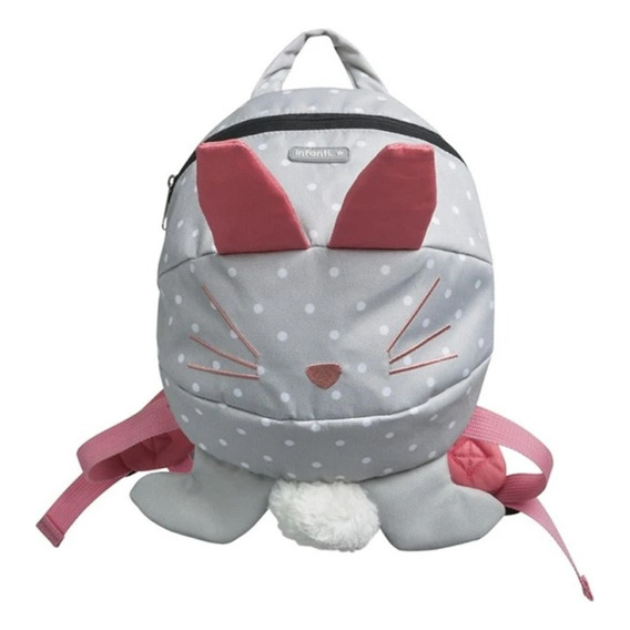 Mochila Arnés Conejo Infanti Color Gris