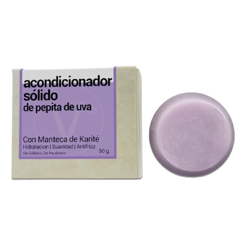  Acondicionador Solido Antifrizz Hidratante Uva Vitamina E