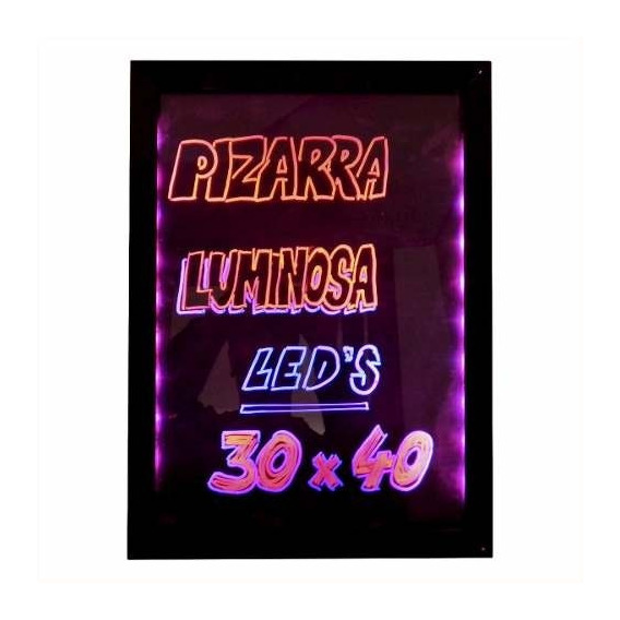 Pizarra Led Luminosa 40*30  Con Paño De Regalo 