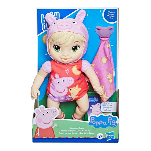 Muñeca Baby Alive Peppa Hora De Dormir Rubia Hasbro