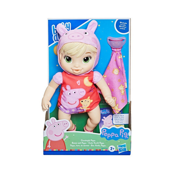 Muñeca Baby Alive Peppa Hora De Dormir Rubia Hasbro