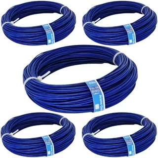 Arame Revestido De Pvc Amarração Fio 16 Bwg 2,40mm 5kg Azul