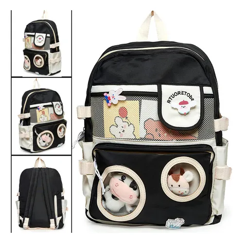 Mochilas color online negro para mujer