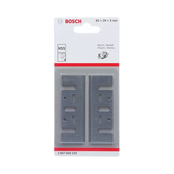 Cuchillas Reversible 82mm Cepillo Electrico Bosch 2607000193