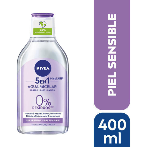 Loción Micelar 3 En 1 Nivea Piel Sensible 400ml