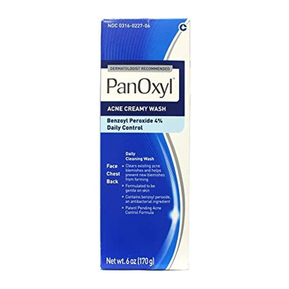 Panoxyl 4% Benzoyl Peroxide Acne Creamy Wash 6 Oz Paquete D