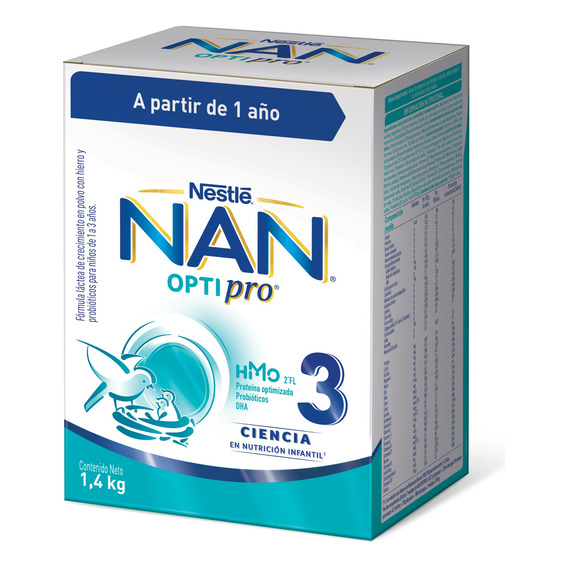 Fórmula Infantil Nan® 3 Optipro Multipack 2x700g