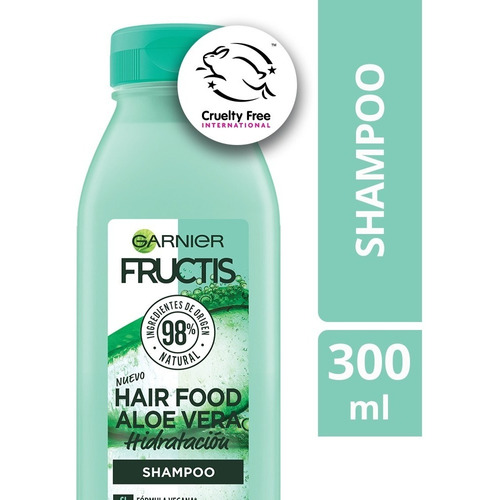 Shampoo Garnier Hidratación Hair Food Aloe Fructis 