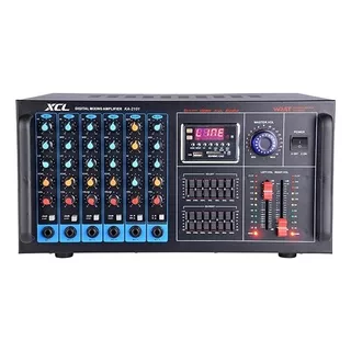 Amplificador Potencia Audio Estereo Hifi2 80w C/pantalla Vfd Color Negro