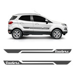 Faixa Lateral Ecosport Freestyle 2013/2021 Adesivo Grafite