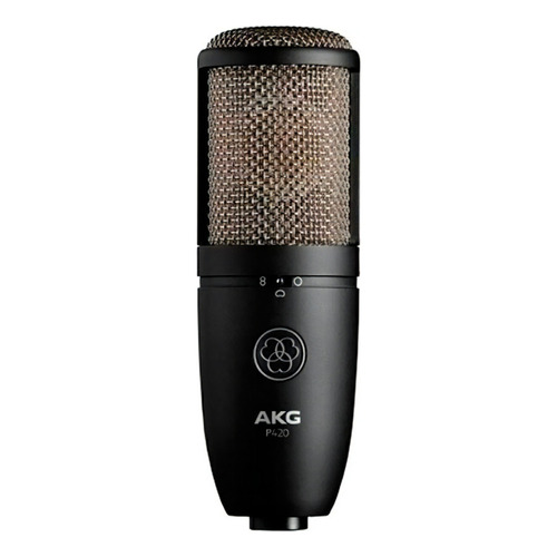 Micrófono de condensador Akg P420, color negro