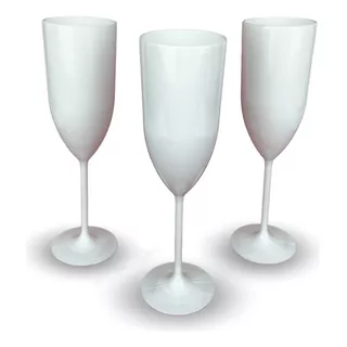 10 Taças Plásticas Acrílico Champagne Festa E Casamento