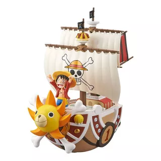 Action Figure One Piece Thousand Sunny Luffy 6,5cm