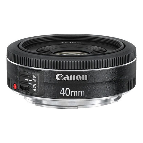 Lente Canon Ef 40mm F/2.8 Stm Color Negro