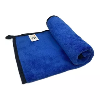 Pano Toalha Microfibra Polimento Limpar Carro 40x40cm 600gsm Cor Azul-cinza