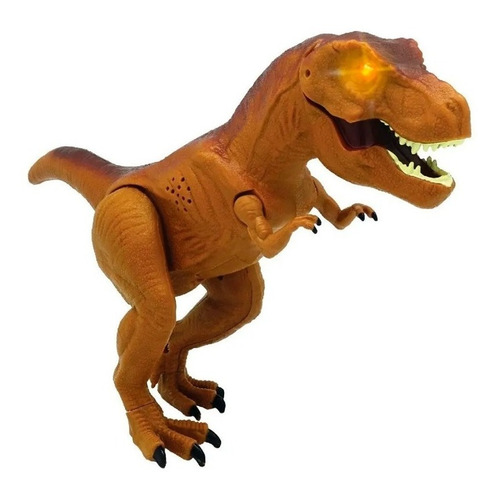 Dinosaurio Articulado T-rex Con Luz Y Sonido Camina Realista
