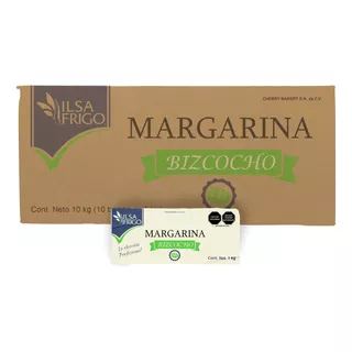 Margarina Bizcocho Para Pan Tradicional Ilsa Frigo 10 Kg 