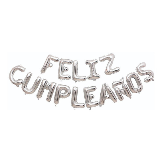 Guía De Globos Metalicos Feliz Cumpleaños Decoración Eventos