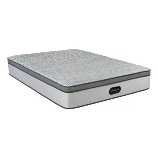 Colchón 2 Plazas De Resortes Simmons Beautyrest Silver - 150cm X 190cm X 30cm Con Pillow Top