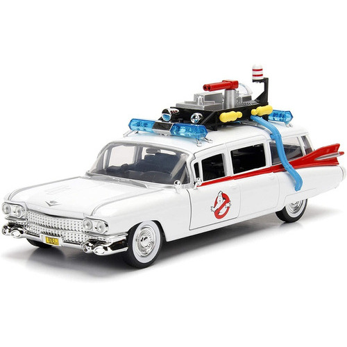 Jada Cadillac Ecto 1 Cazafantasmas 1:24 Die Cast Color Blanco