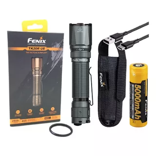 Linterna Tactica Led Fenix Tk20r Ue 2800 Lumens 465 Metros. Linterna Gris Luz Blanco