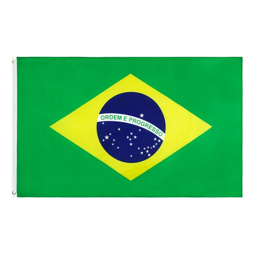 Bandera grande de poliéster de la nación brasileña, 90 cm x 150 cm
