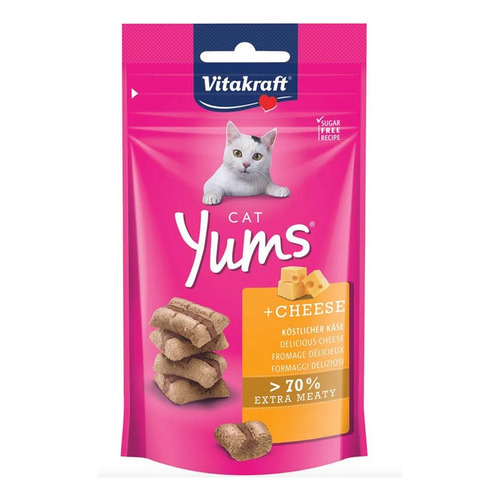Snack Para Gatos Yums Cat Vitakraft Queso 40gr