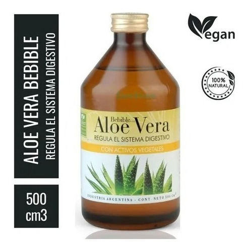 Natier Jugo De Aloe Vera Fórmula Digestiva Bebible 500ml Sabor Suave