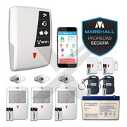 Alarma Marshall Inalámbrica Casa Go Plus Wifi Internet Kit