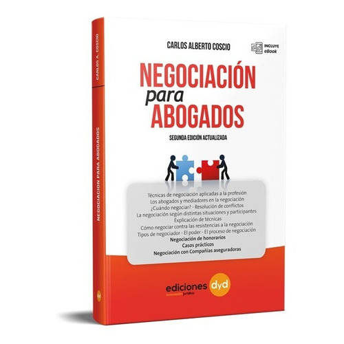Negociación Para Abogados: No, De Coscio Carlos. Serie 1, Vol. 1. Editorial Ediciones Dyd, Tapa Blanda, Edición 1 En Castellano, 2016