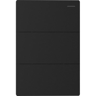 Llave De Luz Tecla Milan Negro  3 Canal 2 Vias Ac 250v 